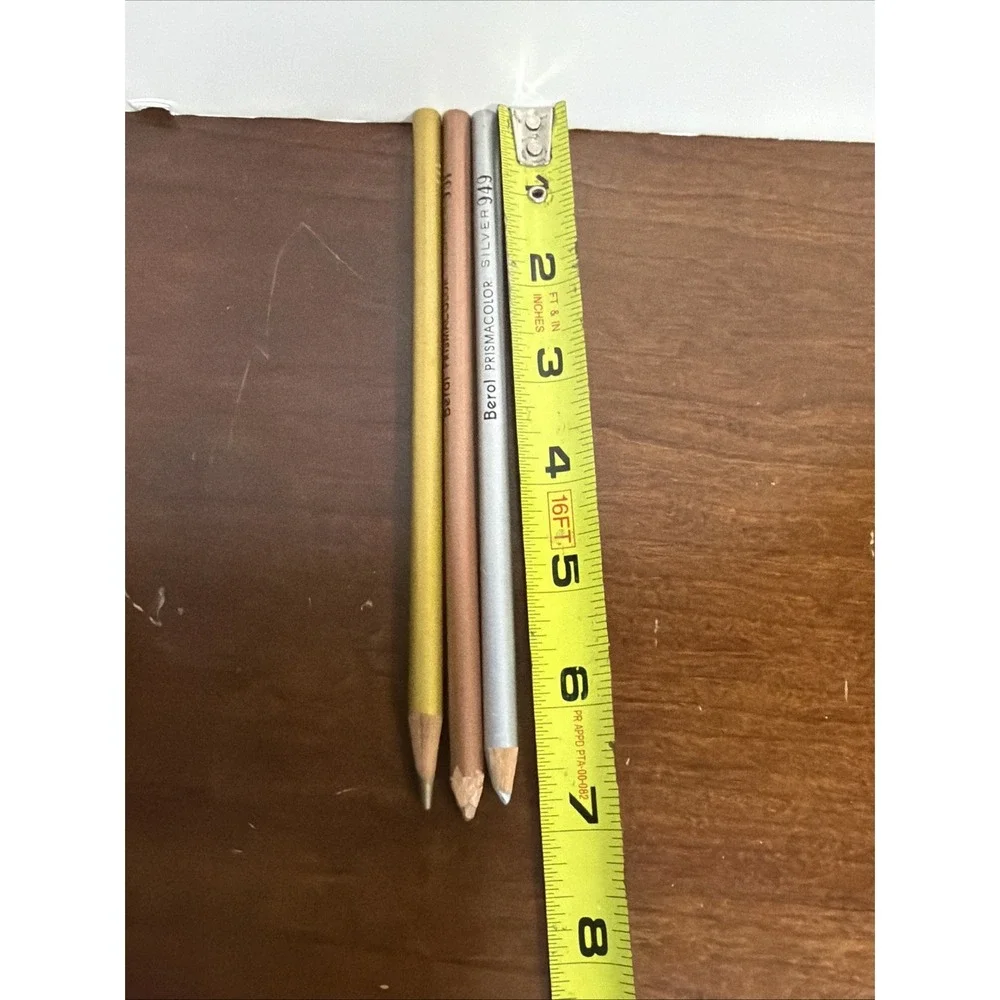 Berol Prismacolor Color Pencils Thick Lead Silver 949 Copper‎ 951 Gold 950